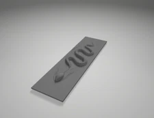 3d Model Stl File for CNC Router Laser and 3D Swimming Cobra Model