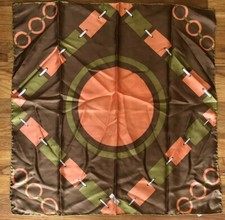 Vintage Women  s Fattorseta Italy Silk Scarf Marked Joe