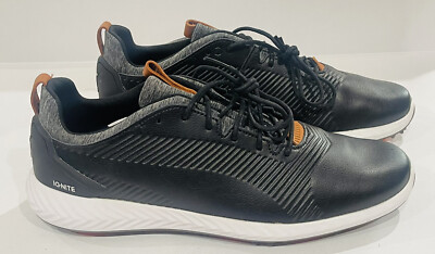 Puma IGNITE PWRADAPT Leather 2.0 \'Black\' 192989-02 Golf Cleats size 9.5 s-l400.jpg main image 2