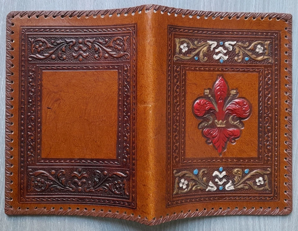 Porta Documenti Agenda in Pelle Stile Fiorentino Vintage 18.1 x 24.5 cm - Imagen 3 de 4