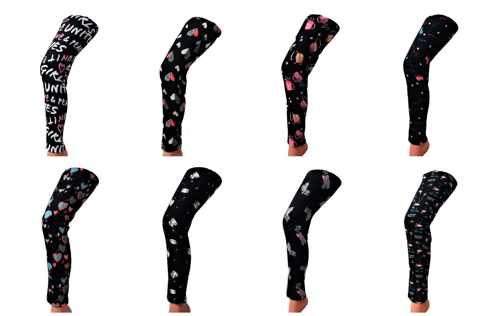 L&K-II Thermoleggings 4603 (1/2/3er-Pack, 1-tlg., 2er-Pack) Gefütterte Winter Leggings Mädchen Mit Punktmuster