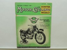 April 1959 Motorcycling Magazine Matchless Sports Twin Trials 250 Triumph L9801