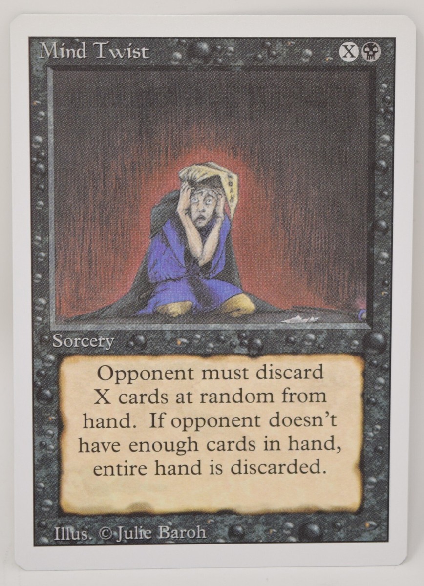 MTG 精神錯乱/Mind Twist 旧枠30A PSA10 Mind Twist Magic The Gathering MTG Revised Card Black NM | eBay