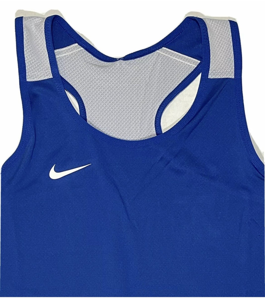 Nike Elite Reversible Tank Top Lacrosse 846362 Royal Womens XL New