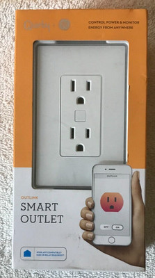Quirky + GE Outlink White SMART OUTLET POTLK-WH02 Control Power Monitor Energy