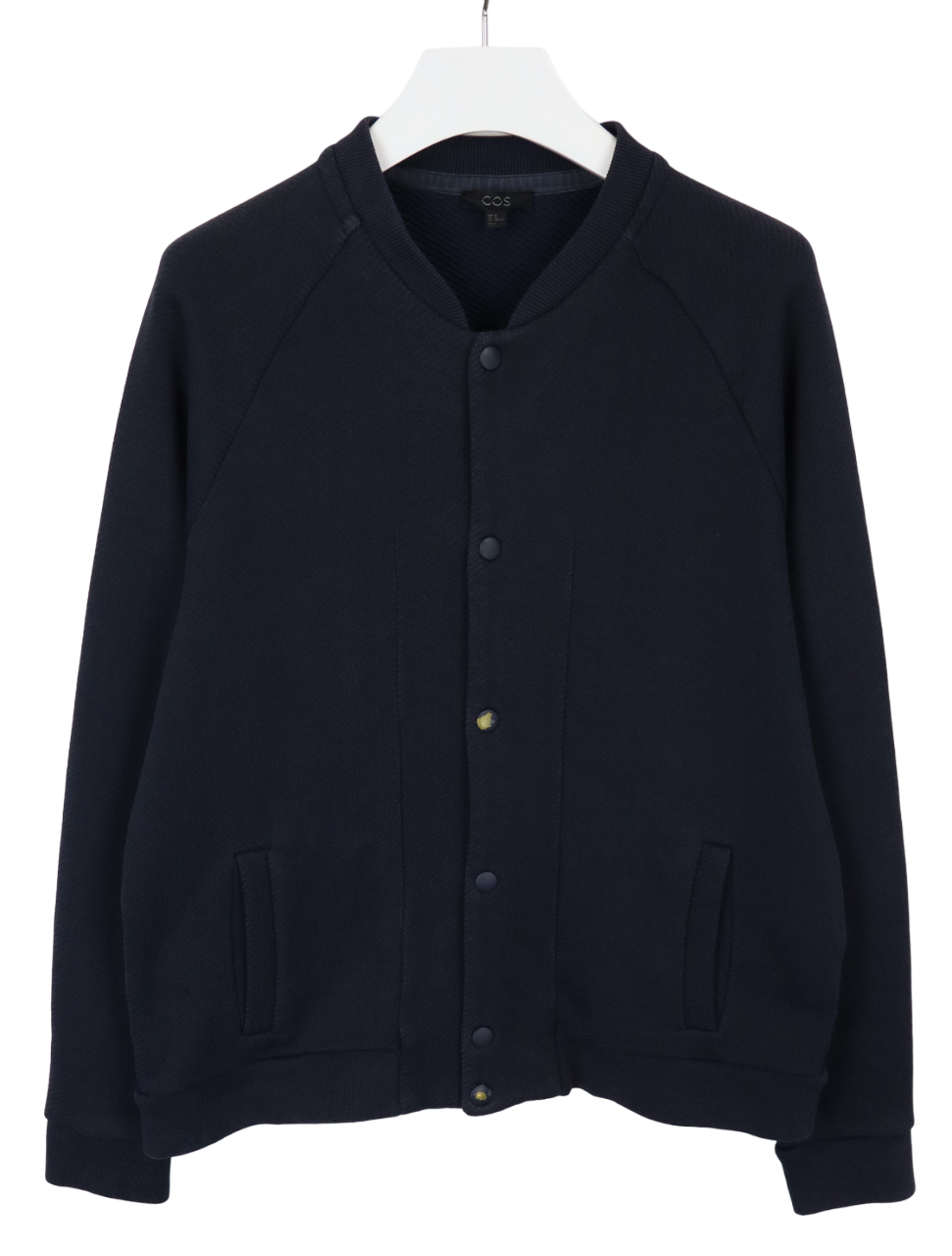 COS Jacket Men's XL Bomber Snap Buttons Stand Collar Cuffed