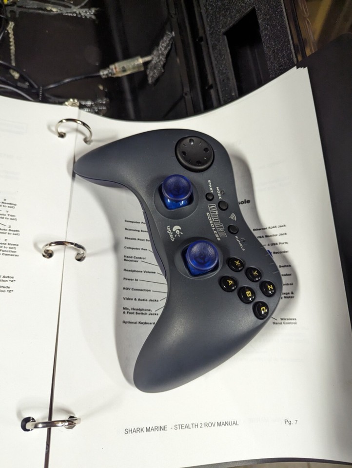 Shark Marine Stealth 2 Underwater ROV with manipulator and tether sonar ...