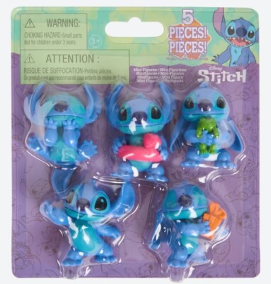 Disney Stitch Minifiguren Set   5 Figuren   verschiedene Positionen   Deko