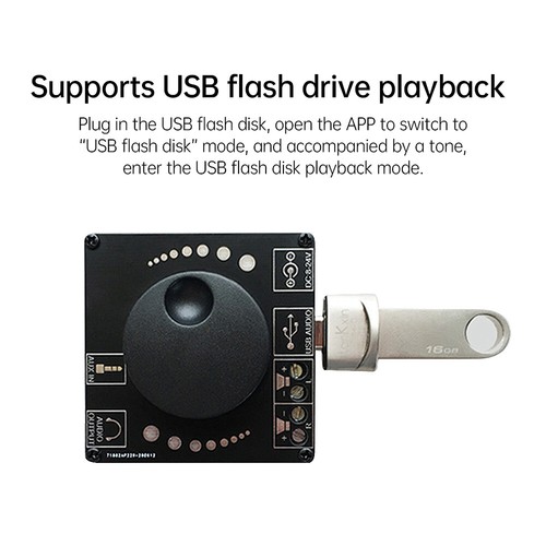 Bluetooth 5.0 2*20W Leistung Digital Verstärker Stereo Platine AMP AUX USB Modul  - Bild 6 von 15
