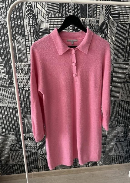 Women Oliver Bonas Dress Pink Viscose M