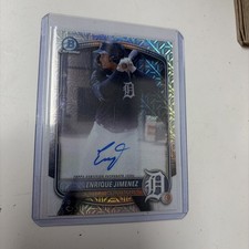 2025 Topps Bowman Chrome Mojo #BMA-EJ Enrique Jimenez Auto Tigers/Twins