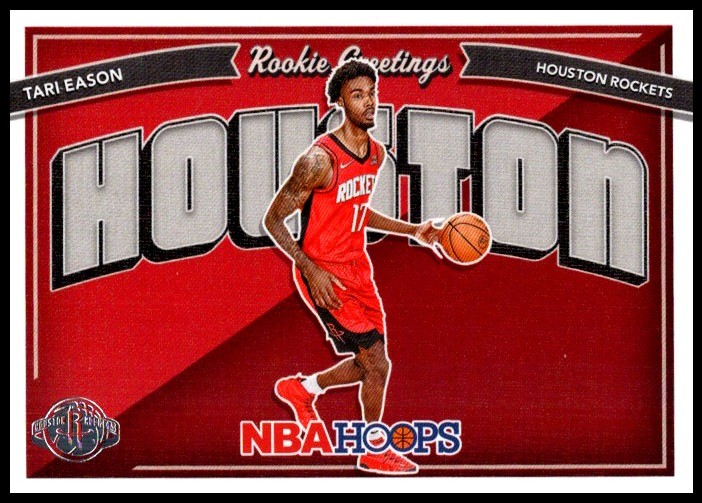 2022 Tari Eason Rookie Greetings Panini Hoops Winter Basketball #17 Rockets