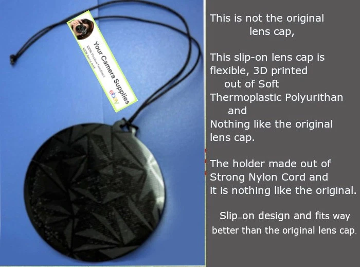 Best Fit LENS CAP for NIKON Coolpix P510 P520 P530 + HOLDER, Slip-On Push-On GR - Image 2 of 4