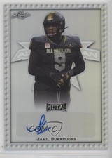 2020 Leaf Metal US Army All-American Bowl 16/50 Jamil Burroughs Auto 0q1p