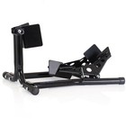 SGS Motorcycle Wheel Chock 500kg, Steel Pivot Cradle, Adjustable Wheel-Rocker