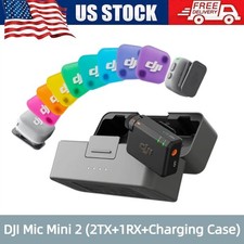 DJI Mic Mini 2 2 TX 1 RX Charging Case Wireless Lavalier Microphone Vlog
