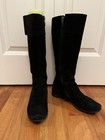 Women's Paul Green Abby Black Suede Tall Boots Size 7 Comfortable Zipper Stretch — photo 5