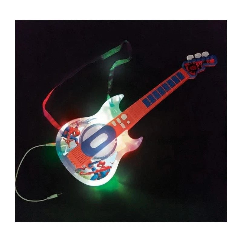 SPIDER-MAN - Guitare Électronique Lumineuse avec lunettes équipées d'un micro - Photo 2/4