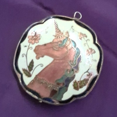 Fantasy Unicorn Decorative Pendant Collectible Hanging Ornament Floral