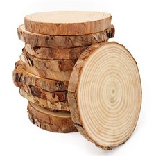 Unfinished Natural Wood Slices 12 Pcs 3.5-4 inch Craft 12