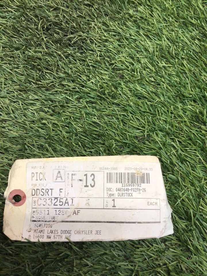 ✅ Dodge Challenger 2020 enfriador de aceite tubo transmisión PN:55111280AF OEM Foto 4 de 4