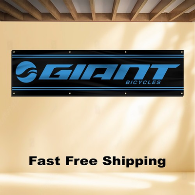 #ad GIANT BICYCLES 2#x27;X8#x27; BANNER FLAG $16.86
