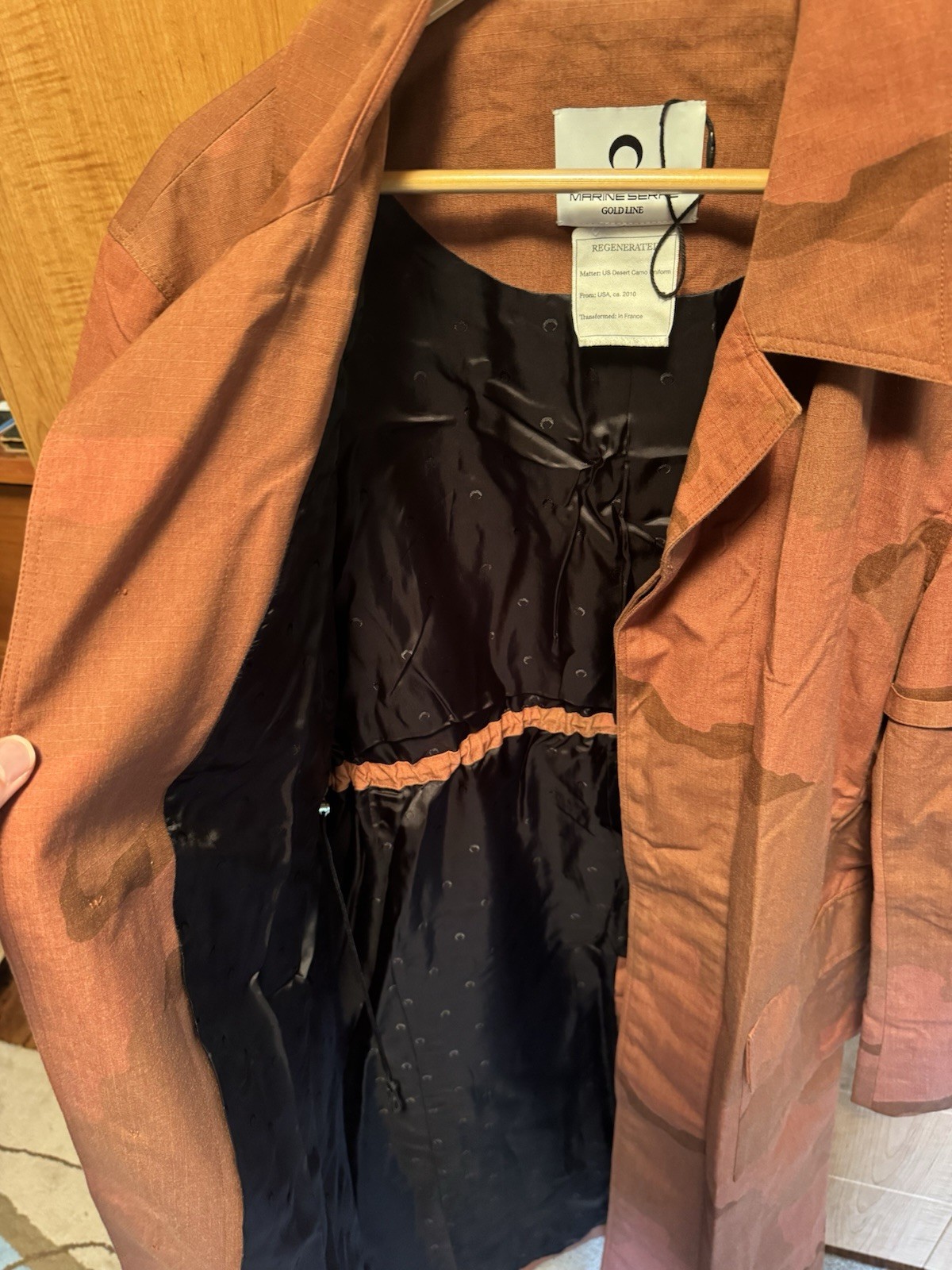 Marine Serre Regenerated Military Coat Camo Size L Unisex image 9