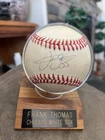 Frank Thomas Signed Baseball Bobby Brown AL Rawlings White Sox Score Board COA