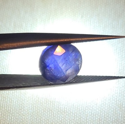 Stunning Deep Blue Sparkly Sri Lanka Ceylon Sapphire Natural Certified GF 4.75ct