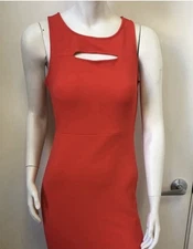 GUESS Women's Red Cutout Body Con Dress Size XL