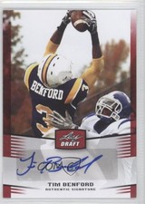 2012 Leaf Draft Auto Red Tim Benford #TB1 Auto 2u3