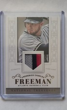 FREE shipping! 2014 Panini National Treasures - Freddie Freeman #130 Prime /25