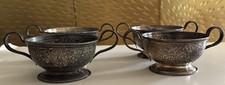 Antique Set Of 4 Baltimore Silversmith Mfg Sterling Silver Bouillon Cup Etched