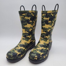 Western Chief Camo Rain Boots Size 3 US Rubber Upper Polyester/Cotton Lining