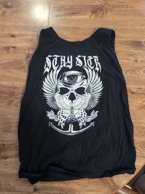 Stay Sick Clothing Black Tank Top Large