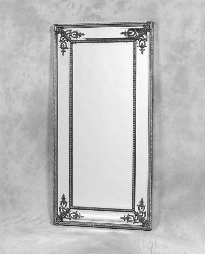 Extra Large Wall Mirror Silver Antique Vintage Full Length 6Ft X 3Ft 183cm X ...