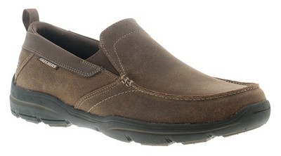 Skechers Herren Freizeitschuhe Harper Forde Memory Foam dunkelbraun UK Größe