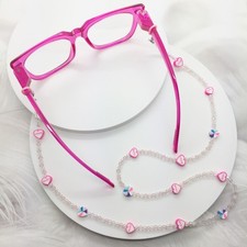 Valentine's Day Eyeglass Chain Heart Necklace Sunglasses Lanyard Glasses Holder