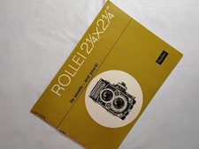 Rollei 2 1/4 x 2 1/4 Camera Advertising Manual User Guide VGC Rolleiflex