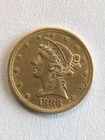 1886 $5 Liberty Head Five Dollar Gold Coin