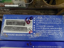UL 1200 pound magnetic lock, open box, missing armature kit 1