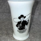 Hopalong Cassidy "Dinner Milk Glass" Vintage HOPPY Tumbler Cup