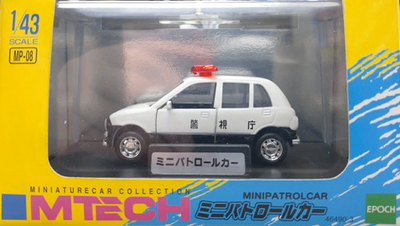 #ad 143 Epoch MP 08 MTECH Subaru Vivio Mini Patrol Car Opened item box damaged r40 $123.91