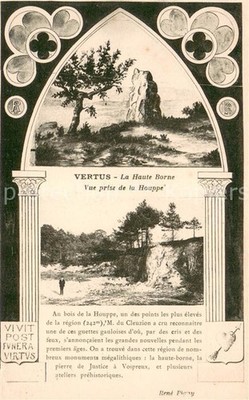 Vertus La Haute Borne vue prise de la Houppe au bois de la Houppe