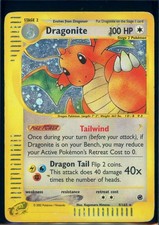 Pokemon EXPEDITION - #9/165 Dragonite - Holo - ENG - Heavily Played