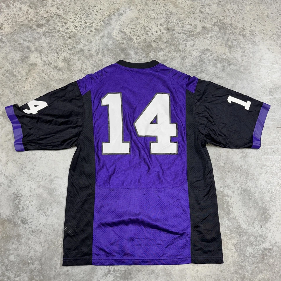 TCU Horned Frogs Football Jersey Mens Large Purple NCAA College Nike Team 14 - Image 4 of 4