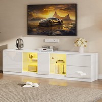 Sonnenh Tv-Schrank Weiß 160 X 40 X 52 Cm Led Usb Stauraum