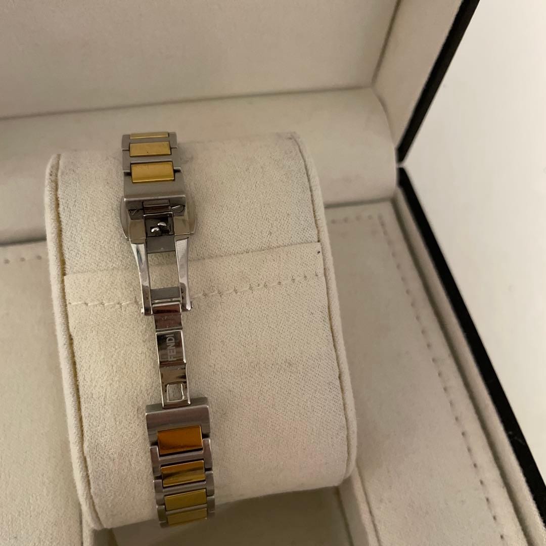 Fendi Women's Diamond Silver Gold Watch with Box & Certificate thumbnail 3