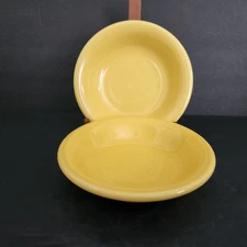 Fiesta Sunflower By Homer Laughlin 5 3/8"x 1 1/4" Fruit/Dessert Bowls Set Of 2