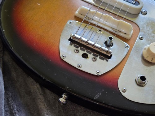 1967-1972 Apollo Model 2264 Vintage Japan Electric Guitar - Sunburst + Gig Bag - Picture 5 of 24